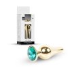Plug-Jewellery Gold BUTT PLUG- Green